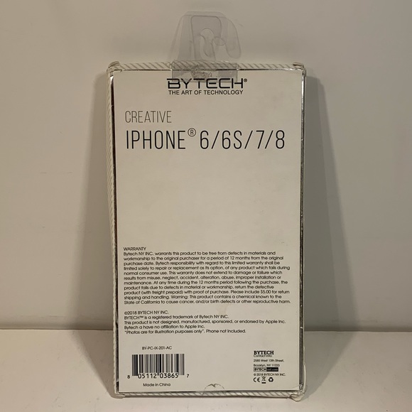 [2/$25] SILVER SEQUIN CASE FOR IPHONE 6/6S/7/8 CREATIVE SERIES FROM BYTECH - Picture 2 of 6